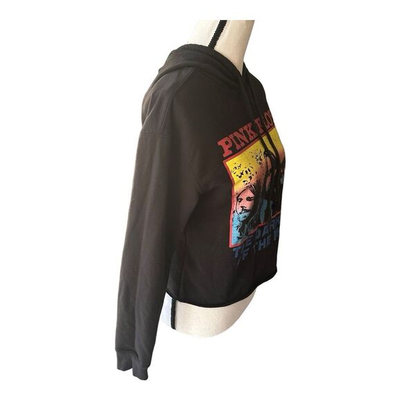 Pink Floyd Dark Side of the Moon Hoodie Sweater Crop Women's X- Small - Picture 14 of 14